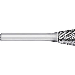 Titan USA - Burrs; Head Shape: Inverted Taper ; Industry Specification: SN-7 ; Tooth Style: Double Cut ; Cutting Diameter (Inch): 3/4 ; Cutting Diameter (Decimal Inch): 0.7500 ; Shank Diameter (Inch): 1/4 - Exact Industrial Supply