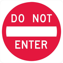 Lyle Signs - Traffic & Parking Signs; MessageType: Traffic Control Signs ; Message or Graphic: Message & Graphic ; Legend: Do Not Enter ; Graphic Type: Do Not Enter ; Reflectivity: Reflective; High Intensity ; Material: Aluminum - Exact Industrial Supply