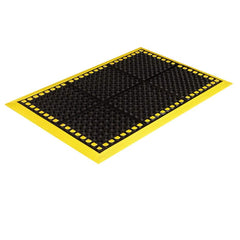 Crown Matting - Anti-Fatigue Matting; Dry or Wet Environment: Wet ; Length (Feet): 10.000 ; Width (Inch): 38 ; Thickness (Inch): 7/8 ; Surface Pattern: Perforated ; Surface Material: SBR Rubber - Exact Industrial Supply