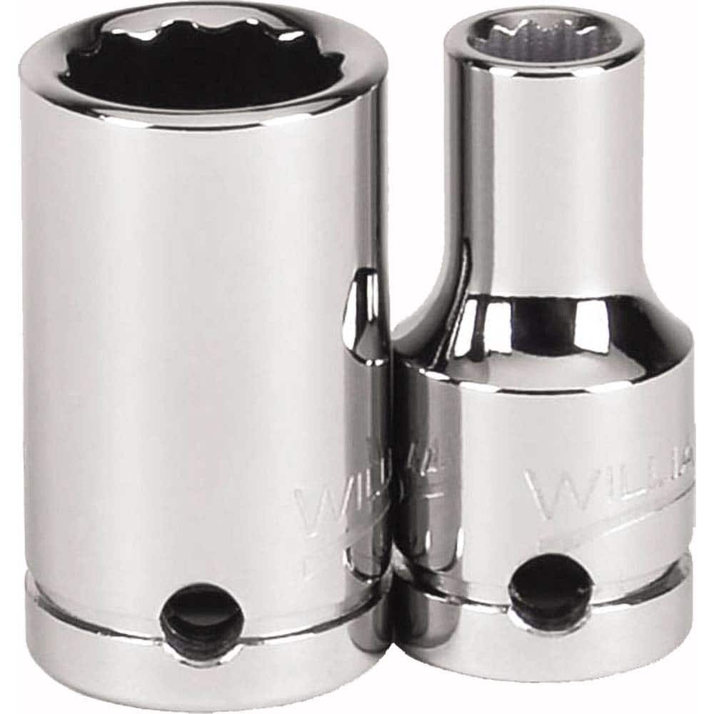 Williams - Hand Sockets; Drive Size (Inch): 1/4 ; Size (Inch): 9/32 ; Type: Standard ; Tool Type: Tethered Hand Socket ; Number of Points: 12 ; Finish/Coating: Chrome - Exact Industrial Supply