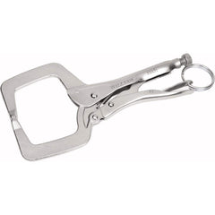 Williams - Locking Pliers; Plier Type: C-Clamp; Locking C-Clamp Pliers ; Jaw Style: C-Clamp; Serrated Jaw ; Overall Length Range: 10" and Longer ; Overall Length (Inch): 11 ; Handle Type: Steel ; Features: Tethered. Convenient one-hand release lever. Hea - Exact Industrial Supply