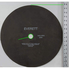 Everett - Cutoff Wheels; Tool Compatibility: Chop Saws; Cut-Off Saw; Electric-Powered Saw; Portable Saw; Shop Saw; Stationary Saw ; Wheel Diameter (Inch): 16 ; Hole Size (mm): 1.000 ; Wheel Thickness (Inch): .100 ; Abrasive Material: Aluminum Oxide/Silic - Exact Industrial Supply