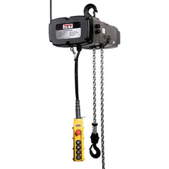 Jet - Electric Hoists; Type: Electric Hoist ; Load Capacity (Ton): 5 ; Load Capacity (Lb.): 11000.000 ; Lifting Speed in Ft/Min: 13/3 ; Maximum Lift Distance (Feet): 10 ; Voltage: 230 - Exact Industrial Supply