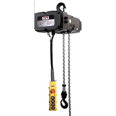 Jet - Electric Hoists; Type: Hoist w/Motorized Trolley ; Load Capacity (Ton): 1 ; Load Capacity (Lb.): 2200.000 ; Lifting Speed in Ft/Min: 26/7 ; Maximum Lift Distance (Feet): 20 ; Voltage: 230 - Exact Industrial Supply