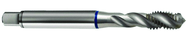 1/4-20 2B 3-Flute Cobalt Blue Ring Semi-Bottoming 40 degree Spiral Flute Tap-Bright - Caliber Tooling