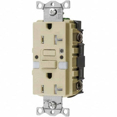 Hubbell Wiring Device-Kellems - GFCI Receptacles Grade: Commercial Color: Ivory - Caliber Tooling