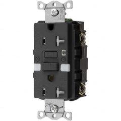 Hubbell Wiring Device-Kellems - GFCI Receptacles Grade: Commercial Color: Black - Caliber Tooling