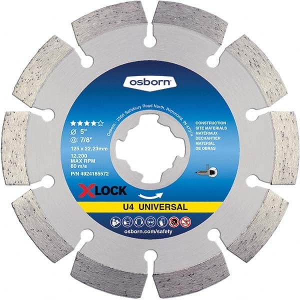 Osborn - 5 x 0.09, 7/8" Hole Diamond Cutoff Wheel - Caliber Tooling