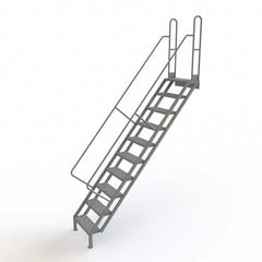 TRI-ARC - Rolling & Wall Mounted Ladders & Platforms Type: Stairway Slope Ladder Style: Stair Unit - Caliber Tooling