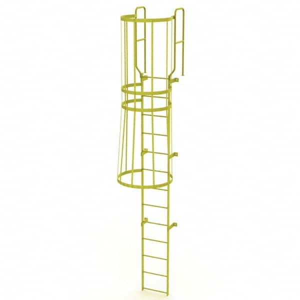 TRI-ARC - Rolling & Wall Mounted Ladders & Platforms Type: Fixed Ladder Style: Safety Cage - Caliber Tooling