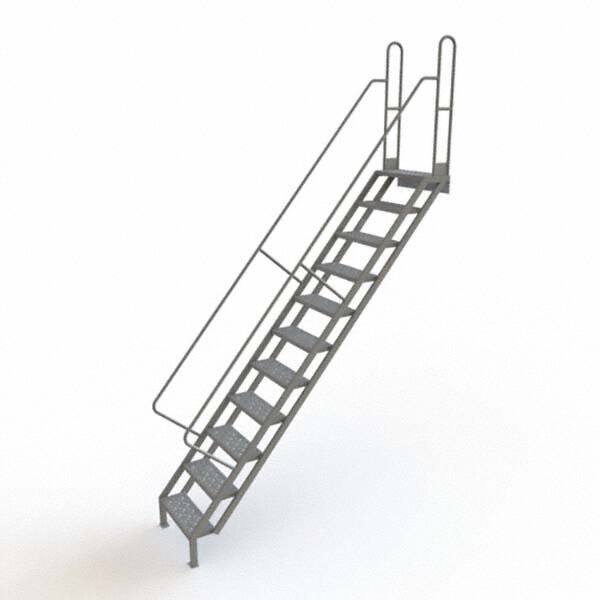 TRI-ARC - Rolling & Wall Mounted Ladders & Platforms Type: Stairway Slope Ladder Style: Stair Unit - Caliber Tooling