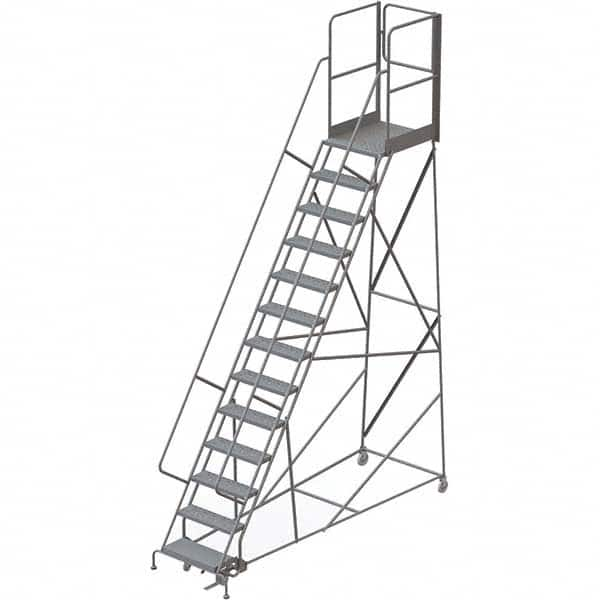 TRI-ARC - Rolling & Wall Mounted Ladders & Platforms Type: Rolling Warehouse Ladder Style: Rolling Platform Ladder - Caliber Tooling