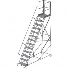 TRI-ARC - Rolling & Wall Mounted Ladders & Platforms Type: Rolling Warehouse Ladder Style: Rolling Platform Ladder - Caliber Tooling