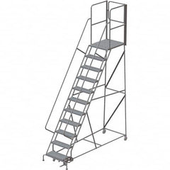 TRI-ARC - Rolling & Wall Mounted Ladders & Platforms Type: Rolling Warehouse Ladder Style: Rolling Platform Ladder - Caliber Tooling