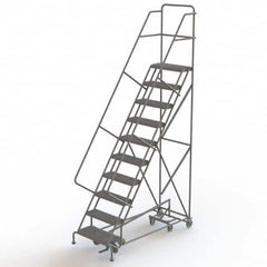 TRI-ARC - Rolling & Wall Mounted Ladders & Platforms Type: All-Directional Ladder Style: Forward Descent 50 Degree Incline - Caliber Tooling