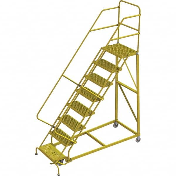 TRI-ARC - Rolling & Wall Mounted Ladders & Platforms Type: Stairway Slope Ladder Style: Forward Descent 50 Degree Incline - Caliber Tooling