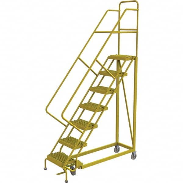 TRI-ARC - Rolling & Wall Mounted Ladders & Platforms Type: Stairway Slope Ladder Style: Forward Descent 50 Degree Incline - Caliber Tooling