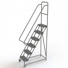 TRI-ARC - Rolling & Wall Mounted Ladders & Platforms Type: TiltNRoll Rolling Ladder Style: Tilt & Roll Safety Ladder - Caliber Tooling