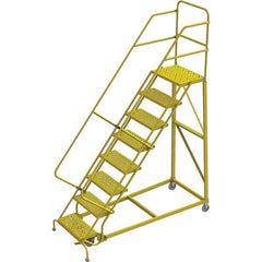 TRI-ARC - Rolling & Wall Mounted Ladders & Platforms Type: Stairway Slope Ladder Style: Forward Descent 50 Degree Incline - Caliber Tooling