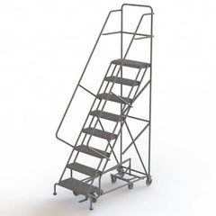 TRI-ARC - Rolling & Wall Mounted Ladders & Platforms Type: All-Directional Ladder Style: Forward Descent 50 Degree Incline - Caliber Tooling