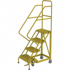 TRI-ARC - Rolling & Wall Mounted Ladders & Platforms Type: Stairway Slope Ladder Style: Forward Descent 50 Degree Incline - Caliber Tooling