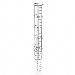 TRI-ARC - Rolling & Wall Mounted Ladders & Platforms Type: Fixed Ladder Style: Safety Cage - Caliber Tooling