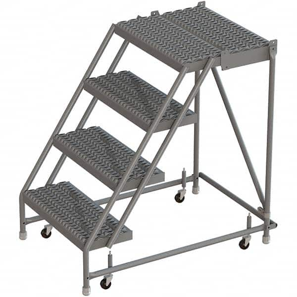 TRI-ARC - Rolling & Wall Mounted Ladders & Platforms Type: Rolling Warehouse Ladder Style: Rolling Platform Ladder - Caliber Tooling