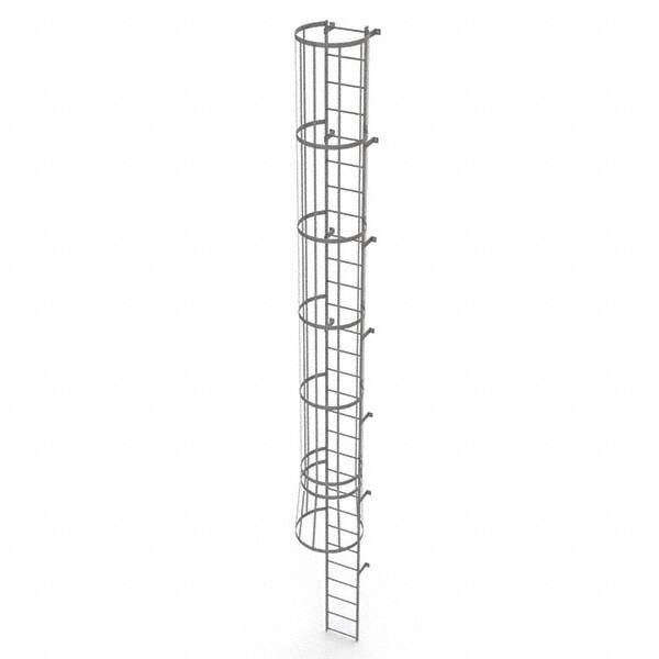 TRI-ARC - Rolling & Wall Mounted Ladders & Platforms Type: Fixed Ladder Style: Safety Cage - Caliber Tooling