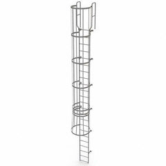 TRI-ARC - Rolling & Wall Mounted Ladders & Platforms Type: Fixed Ladder Style: Safety Cage - Caliber Tooling