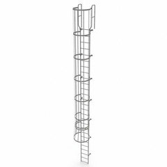 TRI-ARC - Rolling & Wall Mounted Ladders & Platforms Type: Fixed Ladder Style: Safety Cage - Caliber Tooling