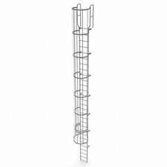 TRI-ARC - Rolling & Wall Mounted Ladders & Platforms Type: Fixed Ladder Style: Safety Cage - Caliber Tooling