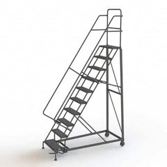 TRI-ARC - Rolling & Wall Mounted Ladders & Platforms Type: Rolling Warehouse Ladder Style: Rolling Safety Ladder - Caliber Tooling