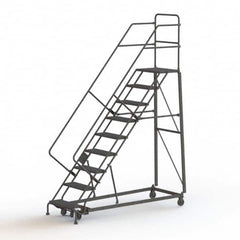 TRI-ARC - Rolling & Wall Mounted Ladders & Platforms Type: Stairway Slope Ladder Style: Rolling Safety Ladder - Caliber Tooling