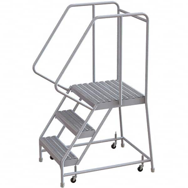 TRI-ARC - Rolling & Wall Mounted Ladders & Platforms Type: Rolling Warehouse Ladder Style: Rolling Safety Ladder - Caliber Tooling