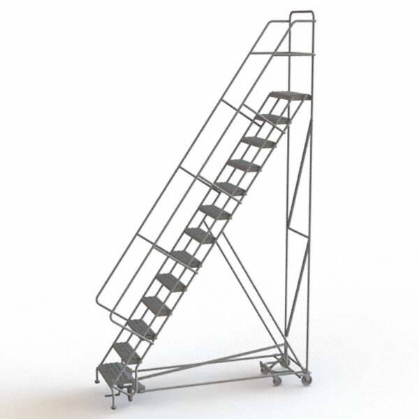 TRI-ARC - Rolling & Wall Mounted Ladders & Platforms Type: All-Directional Ladder Style: Forward Descent 50 Degree Incline - Caliber Tooling