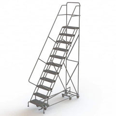 TRI-ARC - Rolling & Wall Mounted Ladders & Platforms Type: All-Directional Ladder Style: Forward Descent 50 Degree Incline - Caliber Tooling