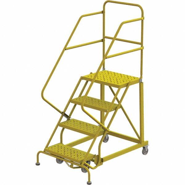 TRI-ARC - Rolling & Wall Mounted Ladders & Platforms Type: Stairway Slope Ladder Style: Forward Descent 50 Degree Incline - Caliber Tooling