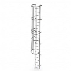 TRI-ARC - Rolling & Wall Mounted Ladders & Platforms Type: Fixed Ladder Style: Safety Cage - Caliber Tooling