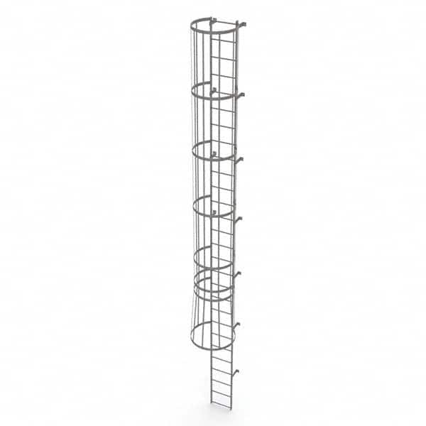 TRI-ARC - Rolling & Wall Mounted Ladders & Platforms Type: Fixed Ladder Style: Safety Cage - Caliber Tooling