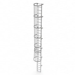 TRI-ARC - Rolling & Wall Mounted Ladders & Platforms Type: Fixed Ladder Style: Safety Cage - Caliber Tooling