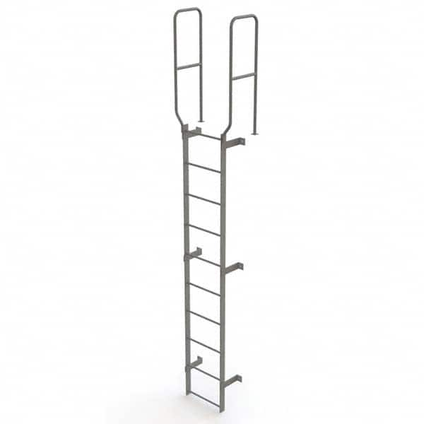 TRI-ARC - Rolling & Wall Mounted Ladders & Platforms Type: Fixed Ladder Style: Safety Cage - Caliber Tooling