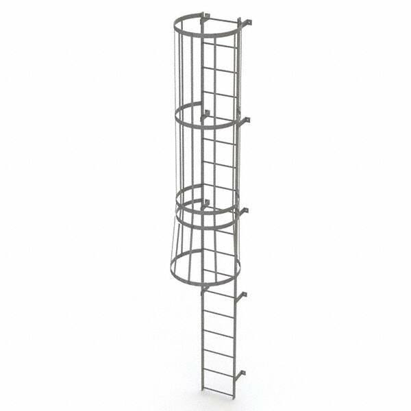 TRI-ARC - Rolling & Wall Mounted Ladders & Platforms Type: Fixed Ladder Style: Safety Cage - Caliber Tooling