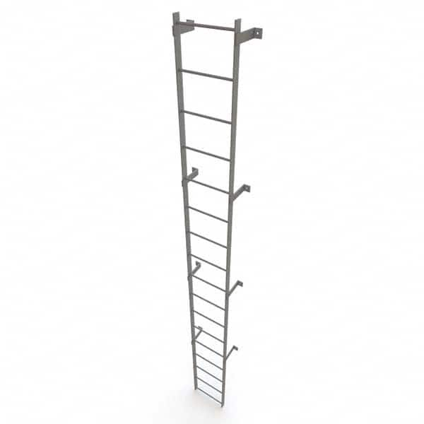 TRI-ARC - Rolling & Wall Mounted Ladders & Platforms Type: Fixed Ladder Style: Safety Cage - Caliber Tooling