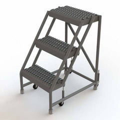 TRI-ARC - Rolling & Wall Mounted Ladders & Platforms Type: Rolling Warehouse Ladder Style: Rolling Platform Ladder - Caliber Tooling