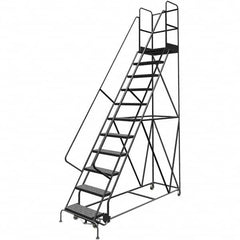 TRI-ARC - Rolling & Wall Mounted Ladders & Platforms Type: Rolling Warehouse Ladder Style: Rolling Platform Ladder - Caliber Tooling