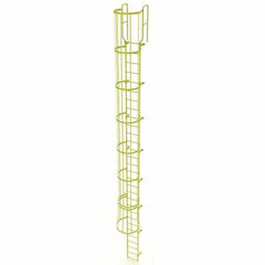 TRI-ARC - Rolling & Wall Mounted Ladders & Platforms Type: Fixed Ladder Style: Safety Cage - Caliber Tooling