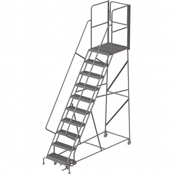 TRI-ARC - Rolling & Wall Mounted Ladders & Platforms Type: Rolling Warehouse Ladder Style: Rolling Platform Ladder - Caliber Tooling