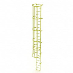 TRI-ARC - Rolling & Wall Mounted Ladders & Platforms Type: Fixed Ladder Style: Safety Cage - Caliber Tooling