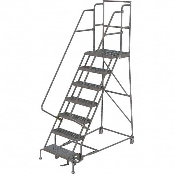 TRI-ARC - Rolling & Wall Mounted Ladders & Platforms Type: Rolling Warehouse Ladder Style: Rolling Platform Ladder - Caliber Tooling