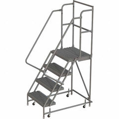 TRI-ARC - Rolling & Wall Mounted Ladders & Platforms Type: Rolling Warehouse Ladder Style: Rolling Platform Ladder - Caliber Tooling